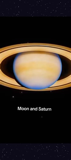 Moon and Saturn connection #moon #saturn #astronomy #cosmic #space