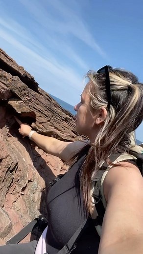 Siccar Point, Huttons Unconformity, Scotland. This place represents one of the most important places in geological history discovered by a man named James Hutton. Before this discovery, the earth was thought to only be 6000 years old but Hutton did not truly believe this was the case and went out searching for evidence against this. When he came across the following outcrop at Siccar point, he noticed that the rocks below were vertical and the rocks sitting on top were almost horizontal and thou