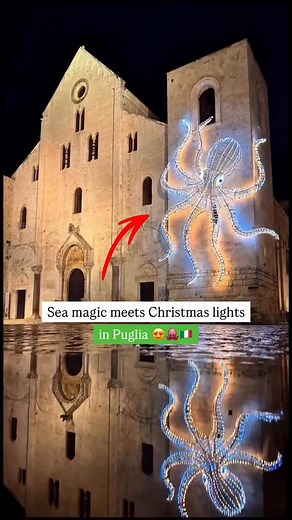 Last night Bari, Puglia, went viral without even knowing it. Bari Vecchia, the Basilica of San Nicola, an explosion of lights on the façade… it looks like the most futuristic Christmas light show ever. It feels almost impossible, right? 🤯 That’s because it isn’t real. It’s 100% Artificial Intelligence. 🤖 While Bari was sleeping, Luca Desiderato and giancarlodidio were roaming the dark streets taking photos, capturing corners and atmospheres. They fed those images into AI and turned them into m