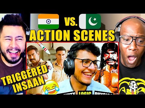 Triggered Insaan: India Vs Pakistan: Funniest Action Scenes EVER | Reaction