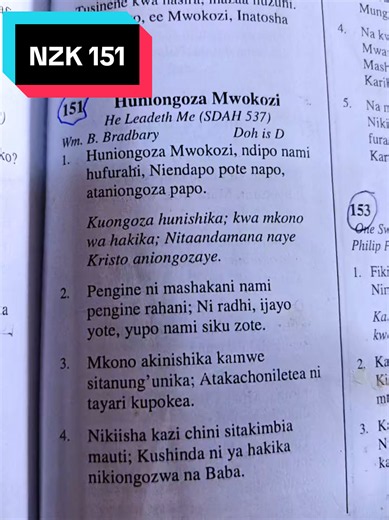 NZK 151: Huniongoza Mwokozi - SDA hymn NZK 151