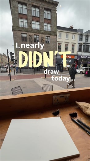Daily Drawing Challenge in Glasgow's Coffee Shop
