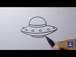 How to Draw Ufo | Easy Drawings Step by Step