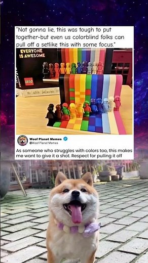 Putting this rainbow LEGO set together while colorblind... 🌈