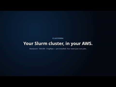 Clusterra — Your Proteomics, at Cluster Speed (MaxQuant · DIA-NN · FragPipe)