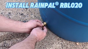 RBL020 Rain Barrel Linking Kit (Two Brass Bulkhead Fitting and One 8 inch 3/4" I.D. hose)