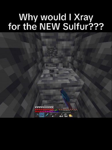 Why would I Xray for Sulfur??? 💔 #minecraft #minecraftmemes #minecraftupdate