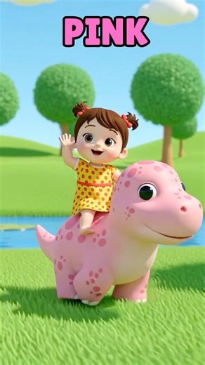 Learn Colors with Dinosaurs 🦖 | Dinosaur Song for Kids | Nursery Rhymes & Kids Songs #shorts