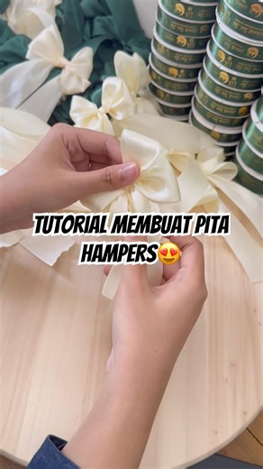 Tutorial simpel membuat pita hampers