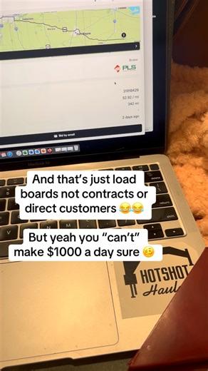 Now if the load board is paying $3 a mile, what’s the direct customer paying when there’s no broker fee? Ahhhhhh, you’re starting to get it! Loads are out there. Anybody can gross 1k a day with a truck and trailer. Y’all act like freight stopped moving. When? 😆 #hotshottrucking #hotshot #trucking | Riley Hotshots