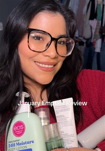 January Empties Review @eos Products @rhode skin @milkmakeup @Makeup By Mario @hudabeautyshop #productempties #empties #emptiesreview #emptyproducts #monthlyempties