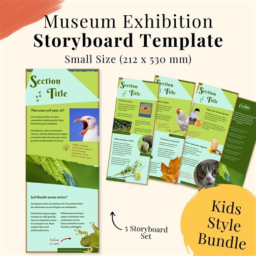 Customizable Museum Exhibition Interpretation Panels Storyboard Signs Kids Style Bundle Digital Template Exhibition Signage Heritage Board - Etsy
