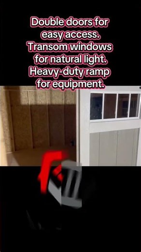 10x12 Custom Shed with Ramp & Transom Windows | Built On Site in Florida