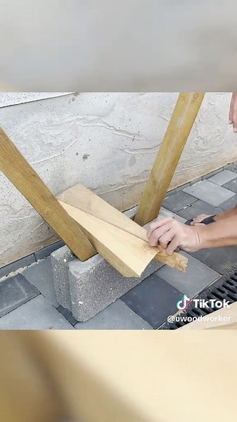 Ingenious One-Brick Firewood Rack DIY