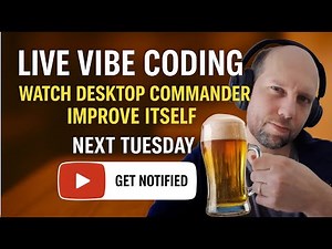 Clade Desktop Commander Vibe Coding Itself Live: Join for questions, answers, feature requests Live!