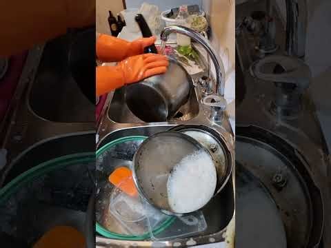 ASMR Dishwashing Satisfying | From Greasy Pile to Spotless Shine