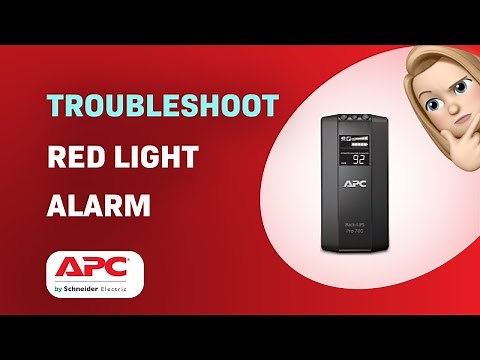 How to Troubleshoot APC Back-UPS 700 Red Light & Alarm