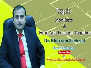 Modifiers in English Syntax & Form and Function Together