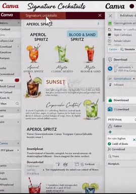 Wedding Bar Menu Template, Cocktail Drink List Editable, Signature Drinks Sign, DIY Nightclub Menu, Reception Party Flyer, Canva Template - Etsy