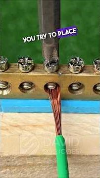 The simple trick to fix loose wires on a busbar. #TexasWorkshop #FixLooseWires #SimpleTrick