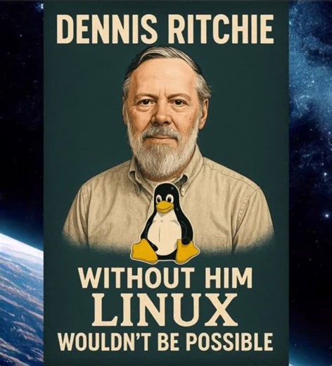 The Forgotten Legend Behind Linux Everyone knows Linus Torvalds but before Linux, there were the pioneers who built its foundations. People like Dennis Ritchie, Ken Thompson, and countless others at Bell Labs, NCR, and beyond helped shape Unix, C, and the ideas that modern systems still rely on today. Their quiet innovation laid the groundwork for everything from Linux to the internet itself. This post is a small nod of respect to all the minds who made it possible. ❤️‍🔥 Respect the pioneers. #