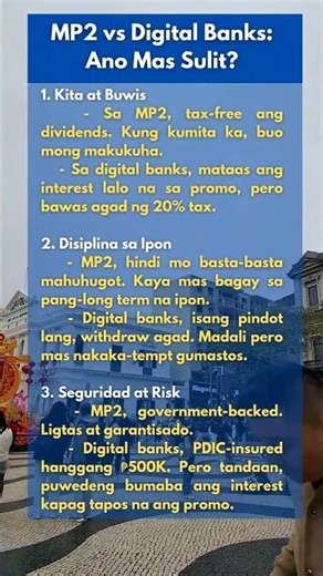 MP2 vs Digital Banks: ₱100k mo saan maganda ilagay? #ipontips #mp2savings #digitalbanks #moneyhacks