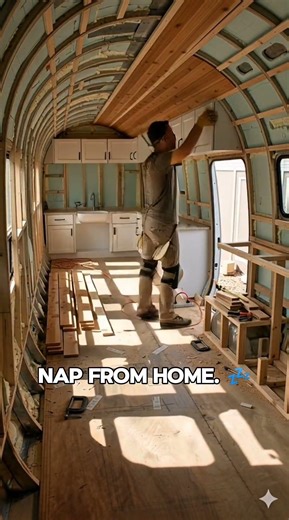 I turned this old Mini Van into a Tiny House! 🚐✨ #house