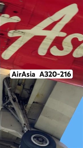 【AirAsia A320-216】音がエグい！福岡空港R/W34へ滑り込むエアアジアの臨場感 エアアジア #AirAsia #A320 #34エンド #飛行機 #着陸 #9MRAC
