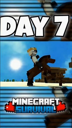 Minecraft Survival Series Day 7 - Building a House Outline | Day 6/30