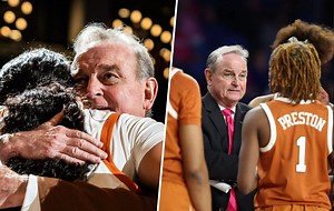 “Put me on your resume”: Texas HC Vic Schaefer makes wholesome remark for student reporters’ dedication after loss vs Dawn Staley’s South Carolina