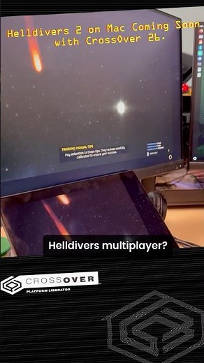 Helldivers 2 on Mac? Yes. CrossOver 26 Coming in...well...2026.