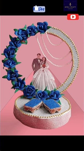 DIY Engagement Ring Plater Tutorial | DIY Glitter sheet flower #craft #diy #youtubeshorts