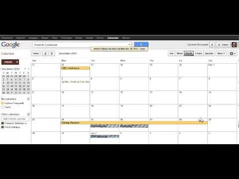 Creating a Multi All Day Event in Google Calendar