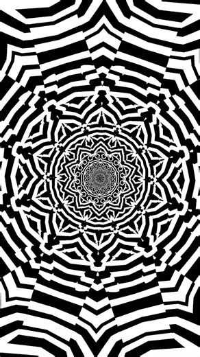 A Looping Pattern | Black & White Optical Illusion | #mindbending #trippy