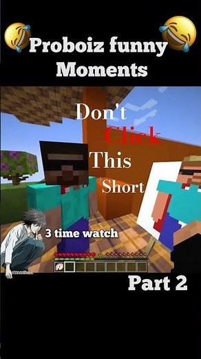 Proboiz funny moments 🗣🔥 #proboiz95 #minecraft #shorts