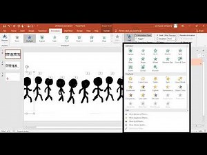 How to make a Walking Stickman in Microsoft PowerPoint