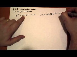 8.1.3 Complex Notation for Sinusoidal Waves