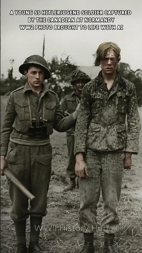 WWII Photo: Captured SS Panzergrenadier in Caen 1944