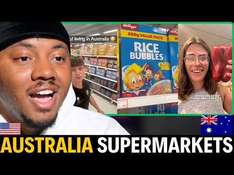 Aussie supermarkets are a major culture shock for Americans | American React