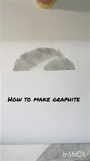 Easy way to make graphite #art #howtomakegraphite #graphitepencil