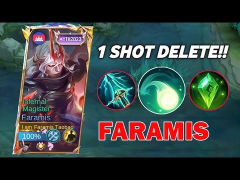 TOP 1 GLOBAL FARAMIS CRAZY 1 SHOT BUILD IS HERE!!🔥😱 ( 100% BROKEN!! ) - MUST TRY! - MOBILE LEGENDS