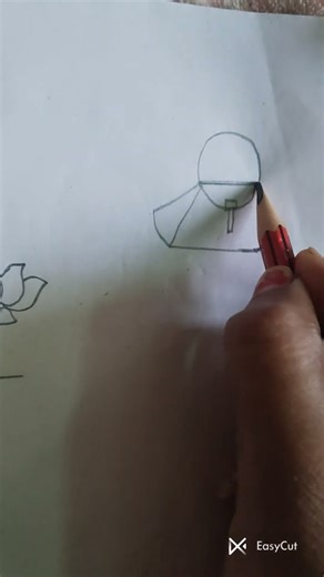 how to draw girl 🛍️ bag #art #shortvideo