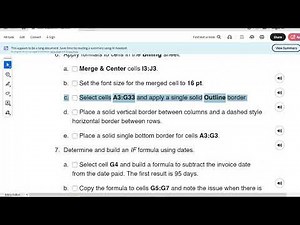Excel Capstone Project 5-7 | In Practice Excel 365:Application CapstoneProject 3