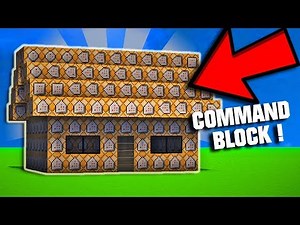 COMMENT FAIRE UNE MAISON EN COMMAND BLOCKS ? TUTO MAISON EN COMMAND BLOCK DANS MINECRAFT