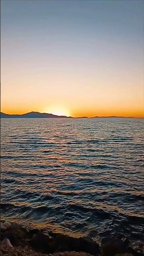 Deniz ve Gün batımı manzarası #günbatımı #nature #sunset