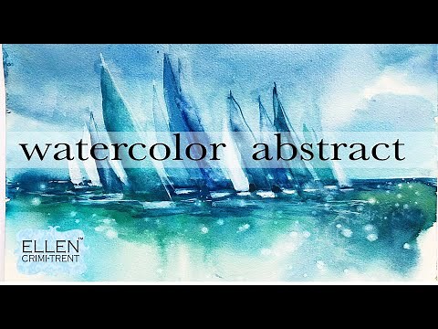 EASY Watercolor Sailboat painting tutorial