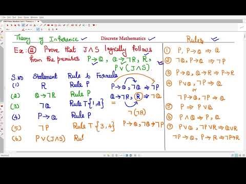 Theory of Inference Example 2