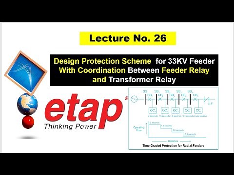 Lecture 26 | Design the Protection Scheme for 33kv Feeder | etap full course