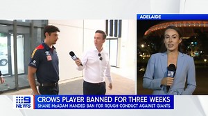 An AFL tribunal decision to hand down a three week ban to Adelaide Crows player Shane McAdam has tonight fuelled further confusion surrounding the league's match review officer. #9News | WATCH LIVE 6pm | 9 News Adelaide