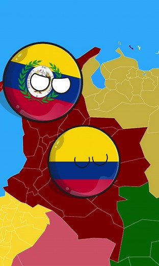 Humor de Paises Colombia #countryballs #humor #shorts #viral